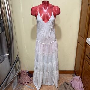 Free People Cream Maxi Dress